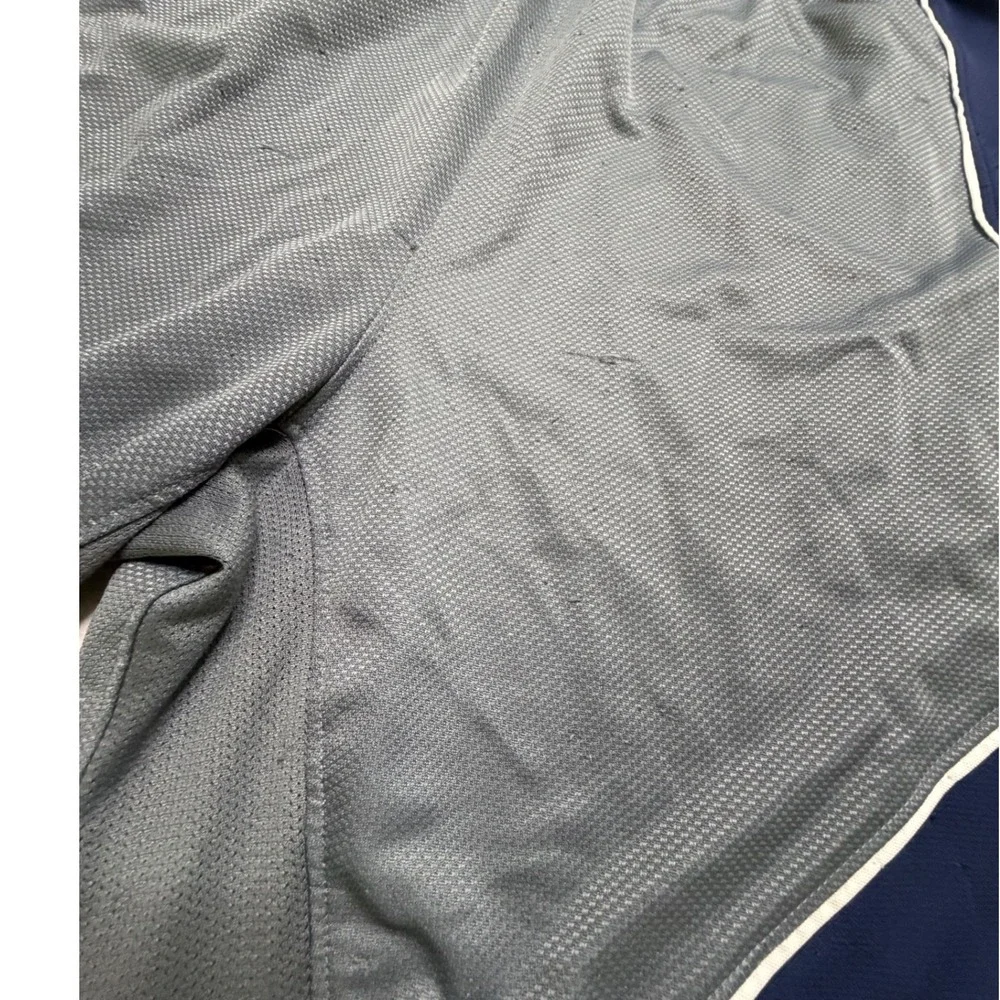 Jordan Mens Dri-FIT Mesh Basketball Shorts Grey Navy Blue Jumpman Size M